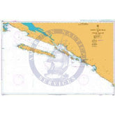 British Admiralty Nautical Chart 1580: Croatia, Otočić Veliki Skolj to Otočić Glavat